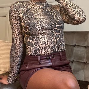 Snakeskin bodysuit